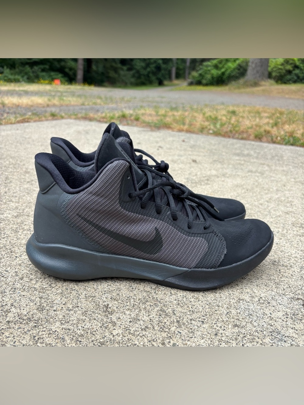Nike Air Precision 3 NBK Black Anthracite Basketball Shoes Men’s Size 11